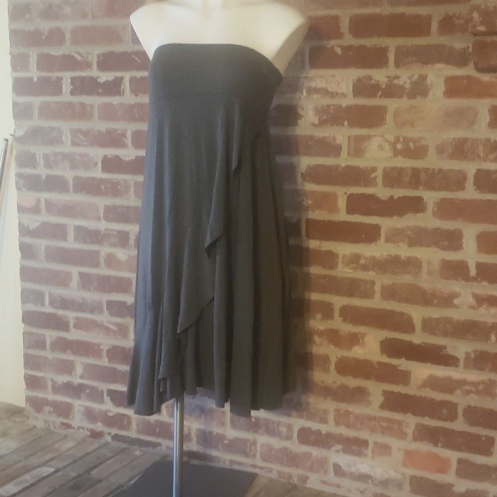 Grey dress with fringe (never worn)